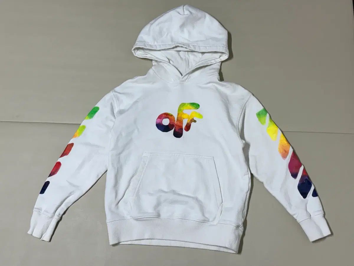 オフホワイト キッズ WHO フードTシャツ 8