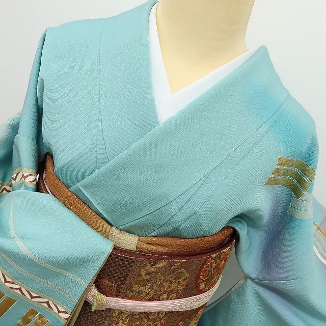 六花-RIKKA- 美品 正絹 友禅作家 千地泰弘落款 訪問着 手縫い仕立て