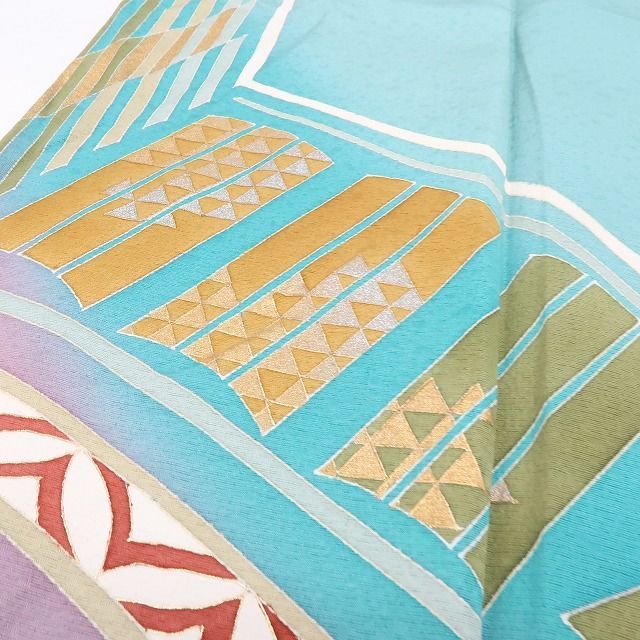 六花-RIKKA- 美品 正絹 友禅作家 千地泰弘落款 訪問着 手縫い仕立て