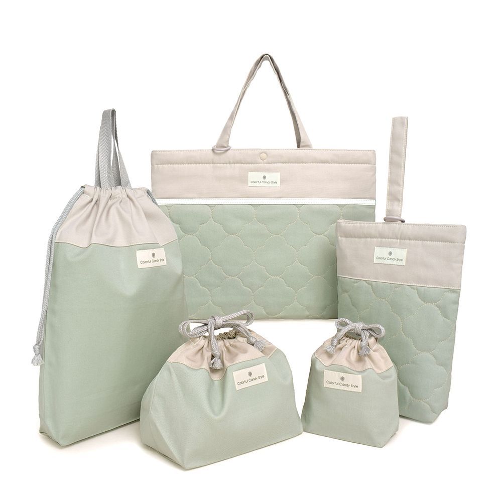 COLORFUL CANDY STYLE 入園入学セット キルティング くすみ無地 くすみミントグリーン