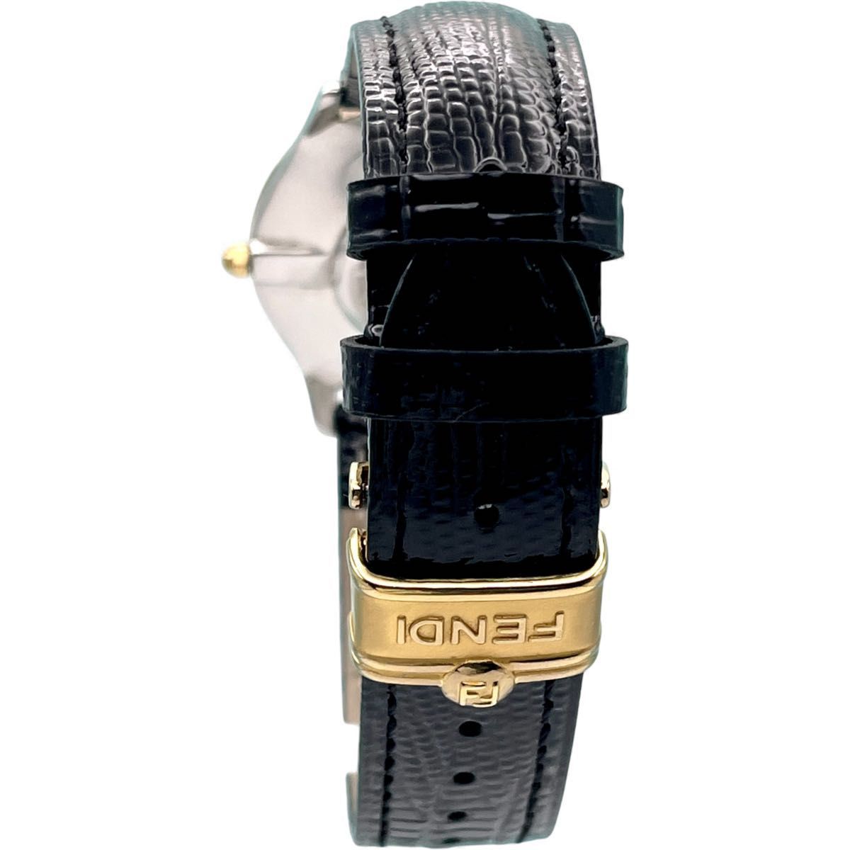 美品 □ 稼働 FENDI フェンディ 2000G 白文字盤 ゴールドベゼル 美品 □ 稼働 FENDI フェンディ 2000G 白文字盤 ゴールドベゼル