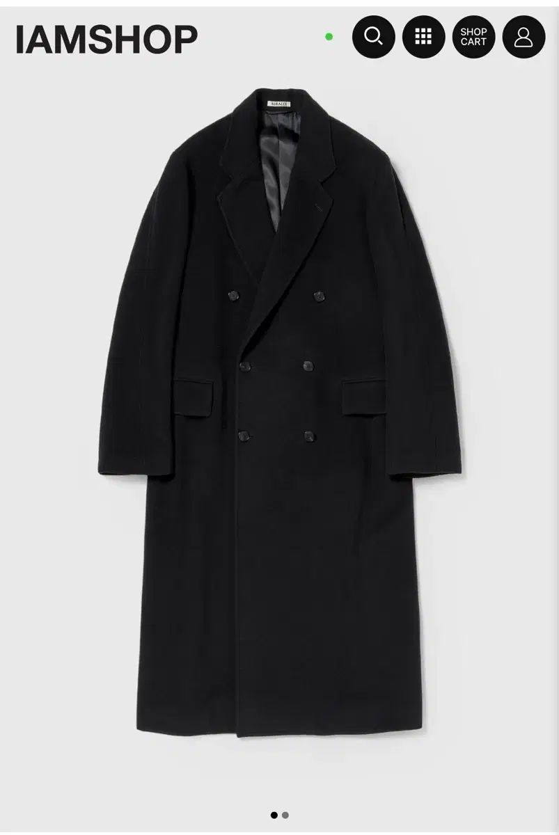 AURALEE SUPER パイナップル ウール モヘア チェスターフィールド