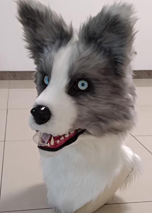 着ぐるみヘッド 犬 NO.467 リアルスタイル 全頭ヘッド ケモノ ファースーツ ぬいぐるみ コスプレ コスチューム kigurumi