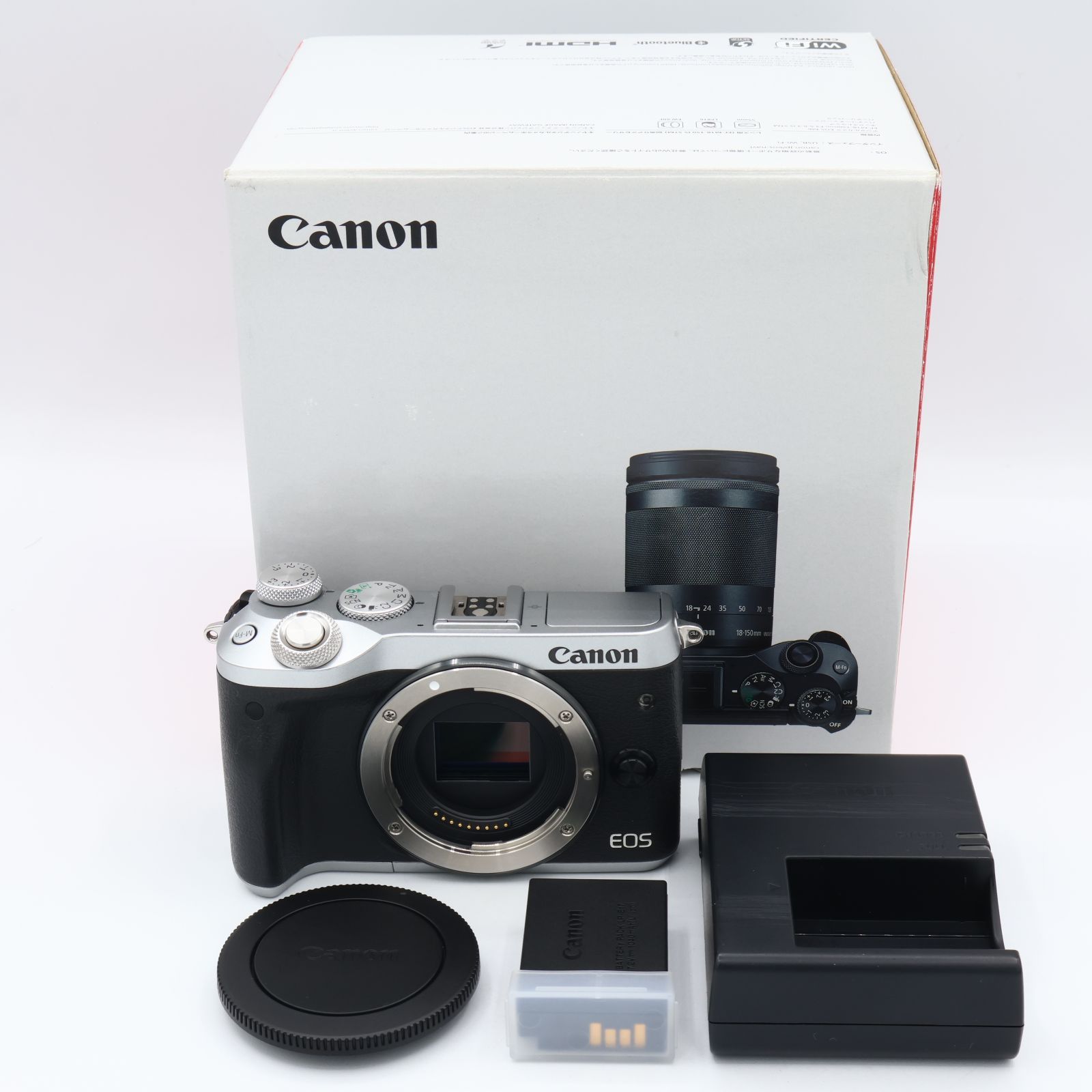 Canon キヤノン ミラーレス一眼カメラ EOS M 6 ボディー シルバー EOSM SL-BODY 251020_