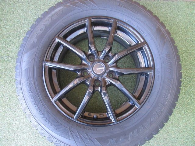  み Gスピード 215 65 R 16 スタッドレスタイヤ４本SET カローラクロス CX 30 E 51エルグランド 16インチ タイヤ ホイールセット