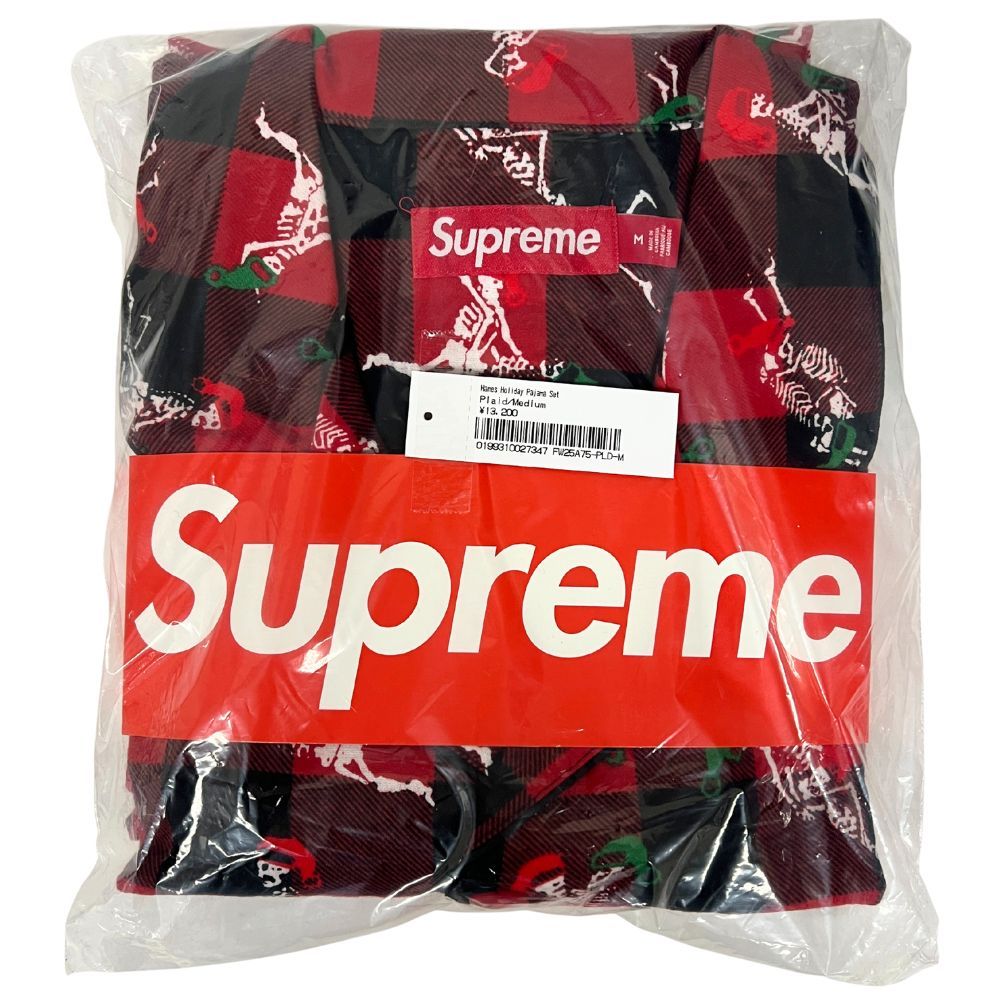 SUPREME シュプリーム 25 AW Hanes Holiday Pajama Set パジャマ Plaid サイズM 45116
