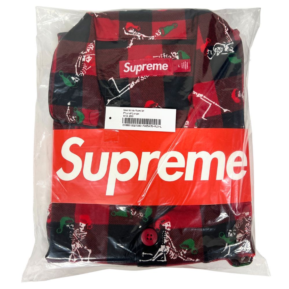 SUPREME シュプリーム 25 AW Hanes Holiday Pajama Set パジャマ Plaid サイズL 45117