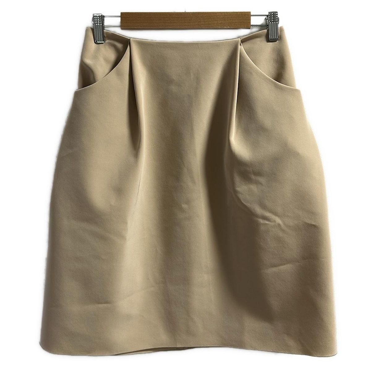 FOXEY YORK フォクシーニューヨーク スカート サイズ40 M レディース - 36424 ベージュ ひざ丈