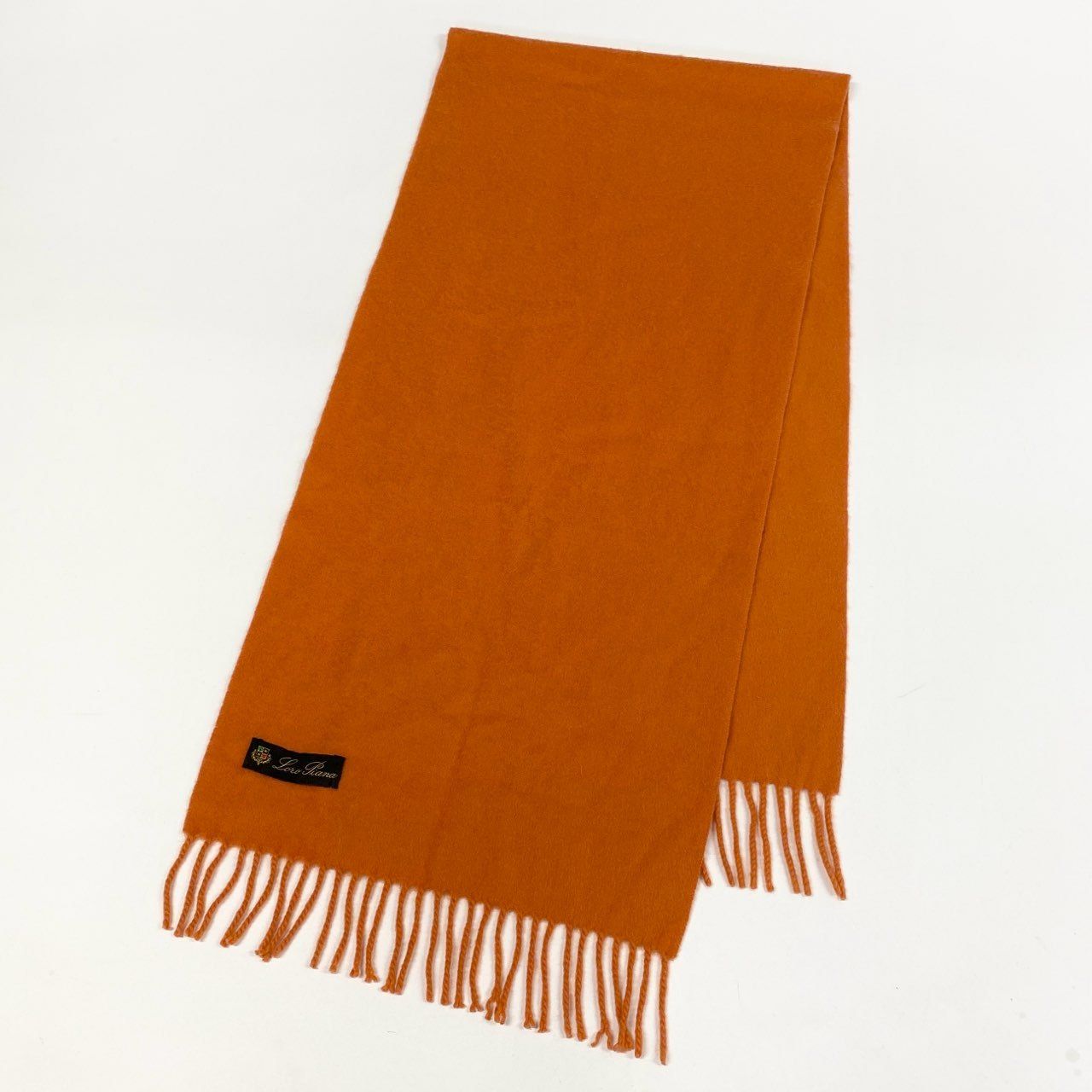 l15 Loro Piana ロロピアーナ カシミヤ100 フリンジマフラー 総