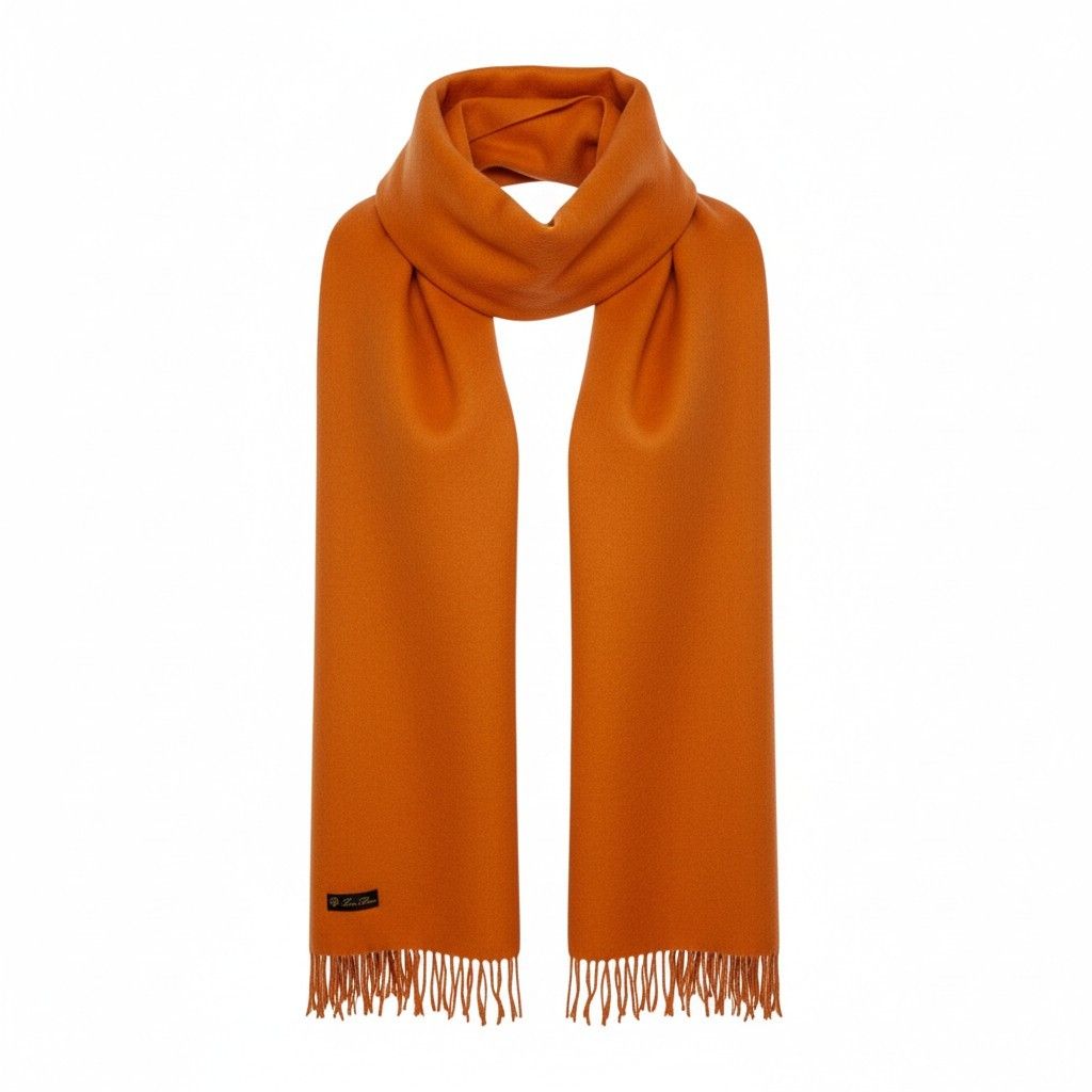 l15 Loro Piana ロロピアーナ カシミヤ100 フリンジマフラー 総