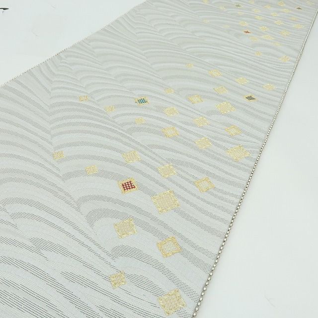 六花 RIKKA 正絹 刺繍 袋帯 着物 A 4170