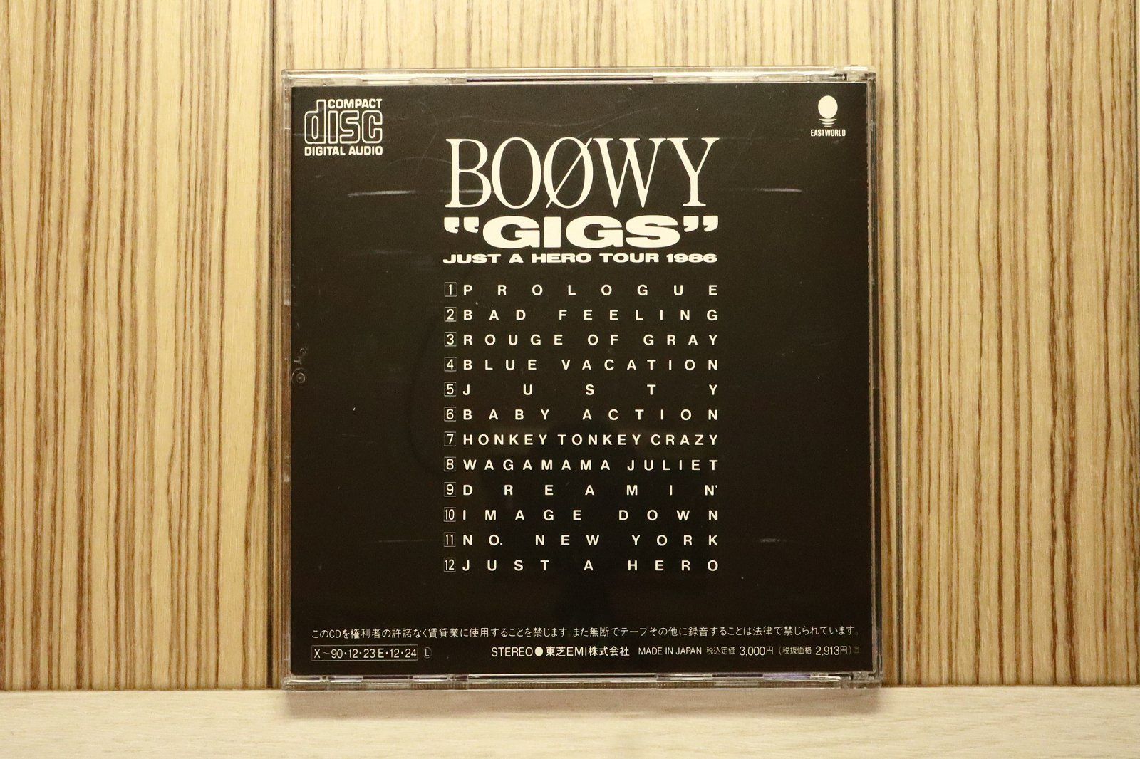 国内盤CD☆ボウイ /BOOWY □ GIGS ― JUST A HERO TOUR 1986 【TOCT5610
