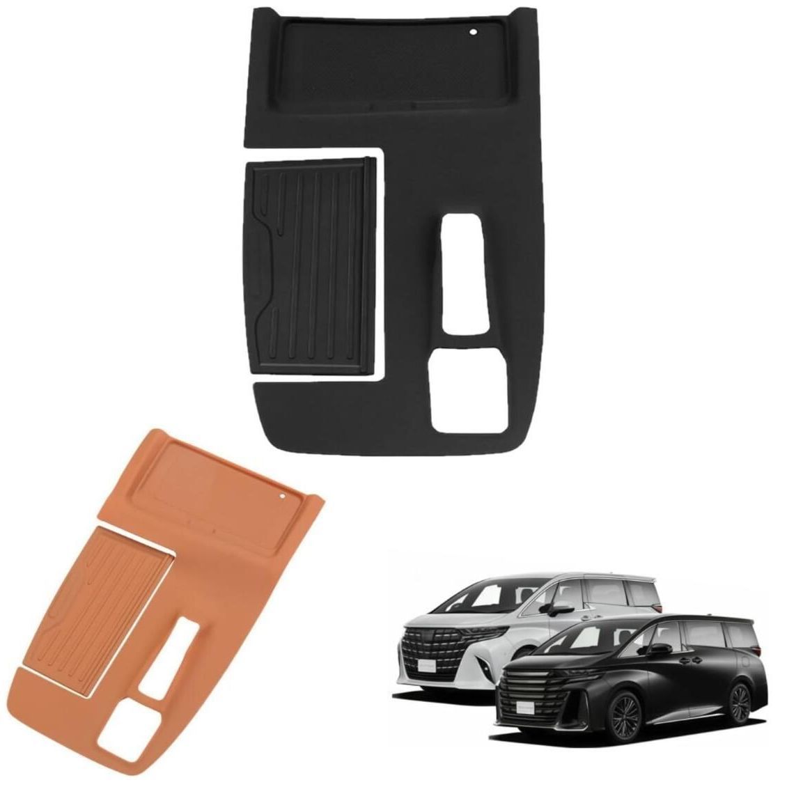 トヨタ 新型アルファード／ヴェルファイア 40系 エレクトロシフトマチック装備車専用 シフトパネル用 ラバーマット（シリコン素材） 貼り付け不要・ホコリ／キズ／汚れ／指紋防止 内装アクセサリー・カー用品 thumbnail 2