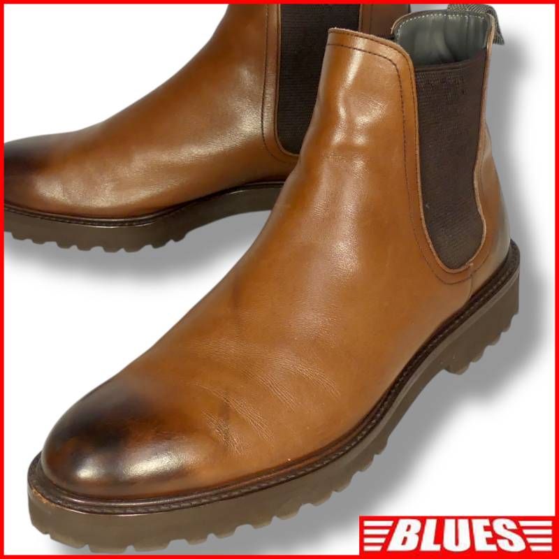 nano universe ナノユニバース サイドゴアブーツ 26 5 レザー WH 本革 メンズ 茶 ブラウン サイドゴアブーツサイズ26 cm一覧 SEULB屋着古 X 8164