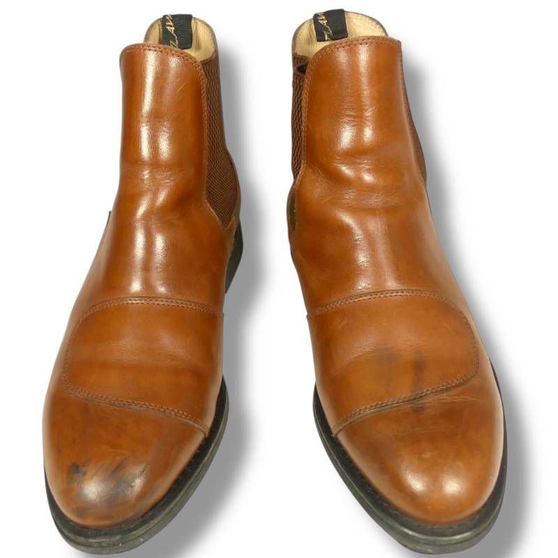 OUTLAW アウトロー サイドゴアブーツ 本革 メンズ 茶 バイクブーツ サイドゴアブーツサイズ26 cm一覧 SEULB屋着古 X 8153