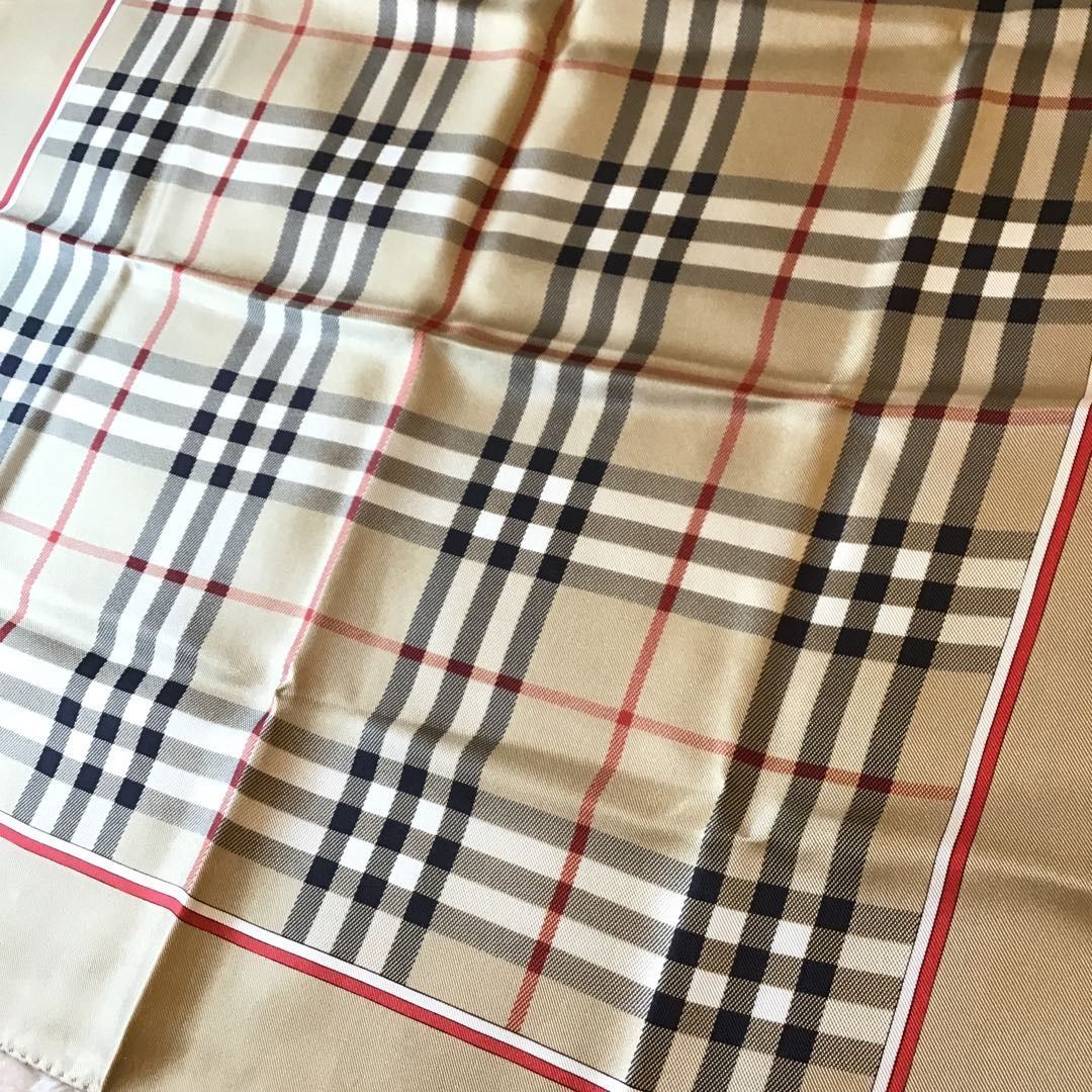 バーバリーズ Burberrys シルク ミニ スカーフ ビンテージ ノバ