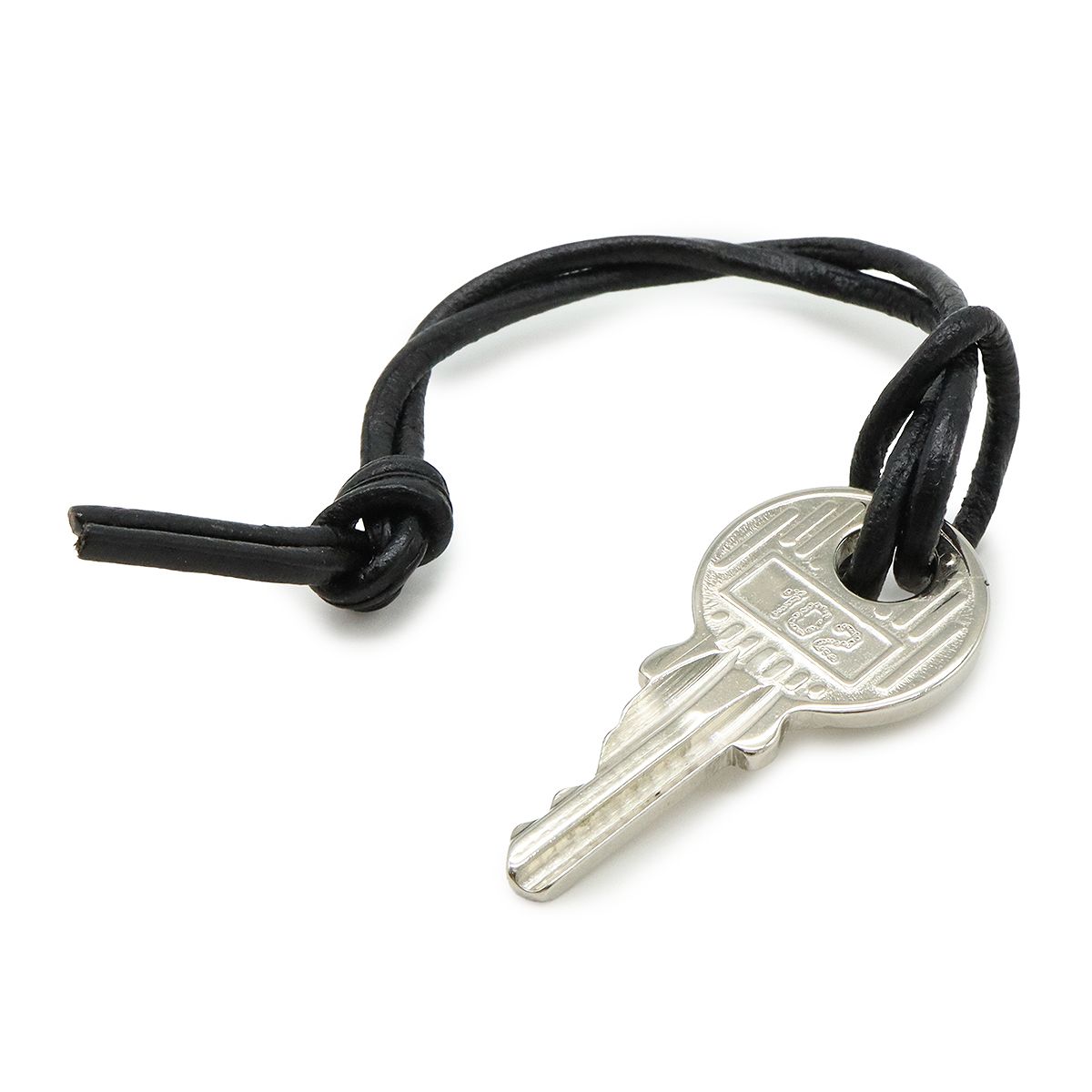  HERMES エルメス カデナ パドロック 南京錠 No.102 鍵 カギ キー付き メタル シルバー キーケース 小物