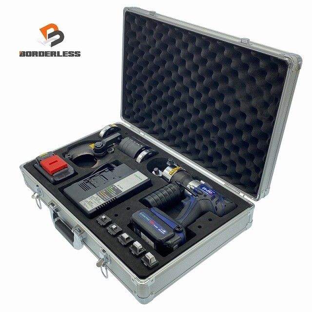 比較的 CACTUS カクタス 14 4 V 18 コードレス電動油圧式圧着工具 EV 250 DL バッテリ 充電器 ダイス ケーブルカッタ付120134