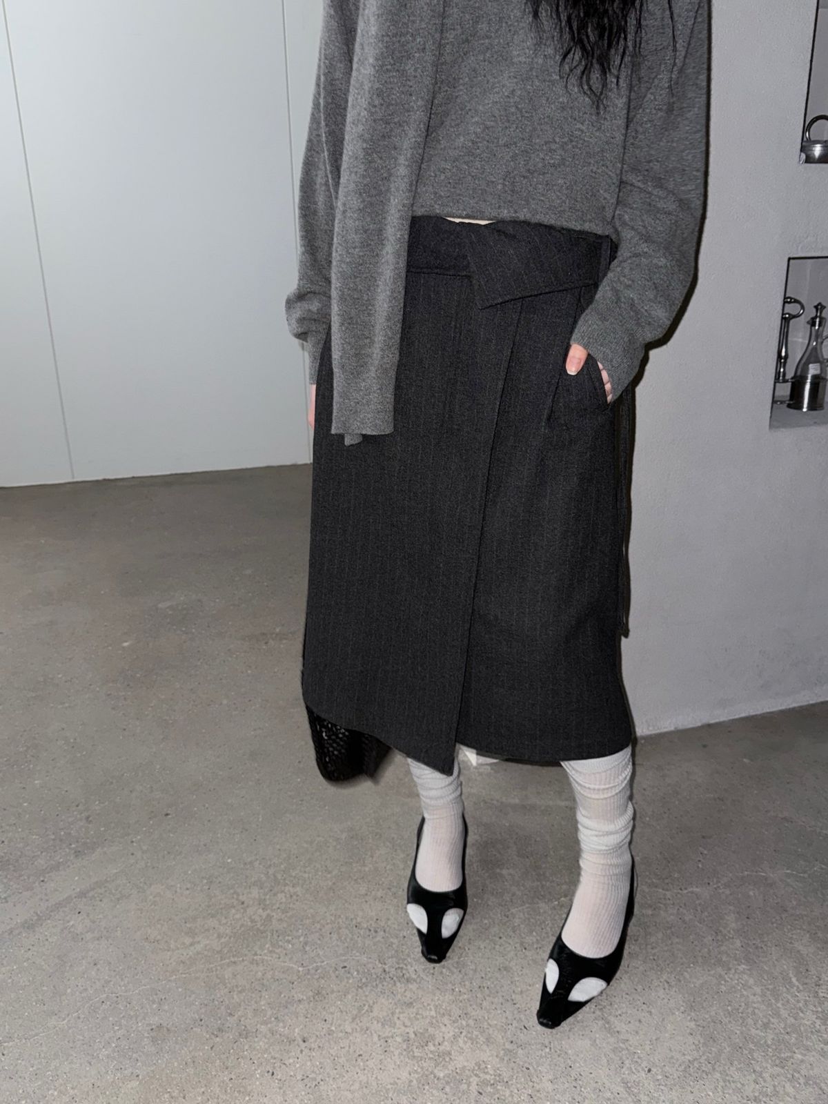 スカート ミディ丈