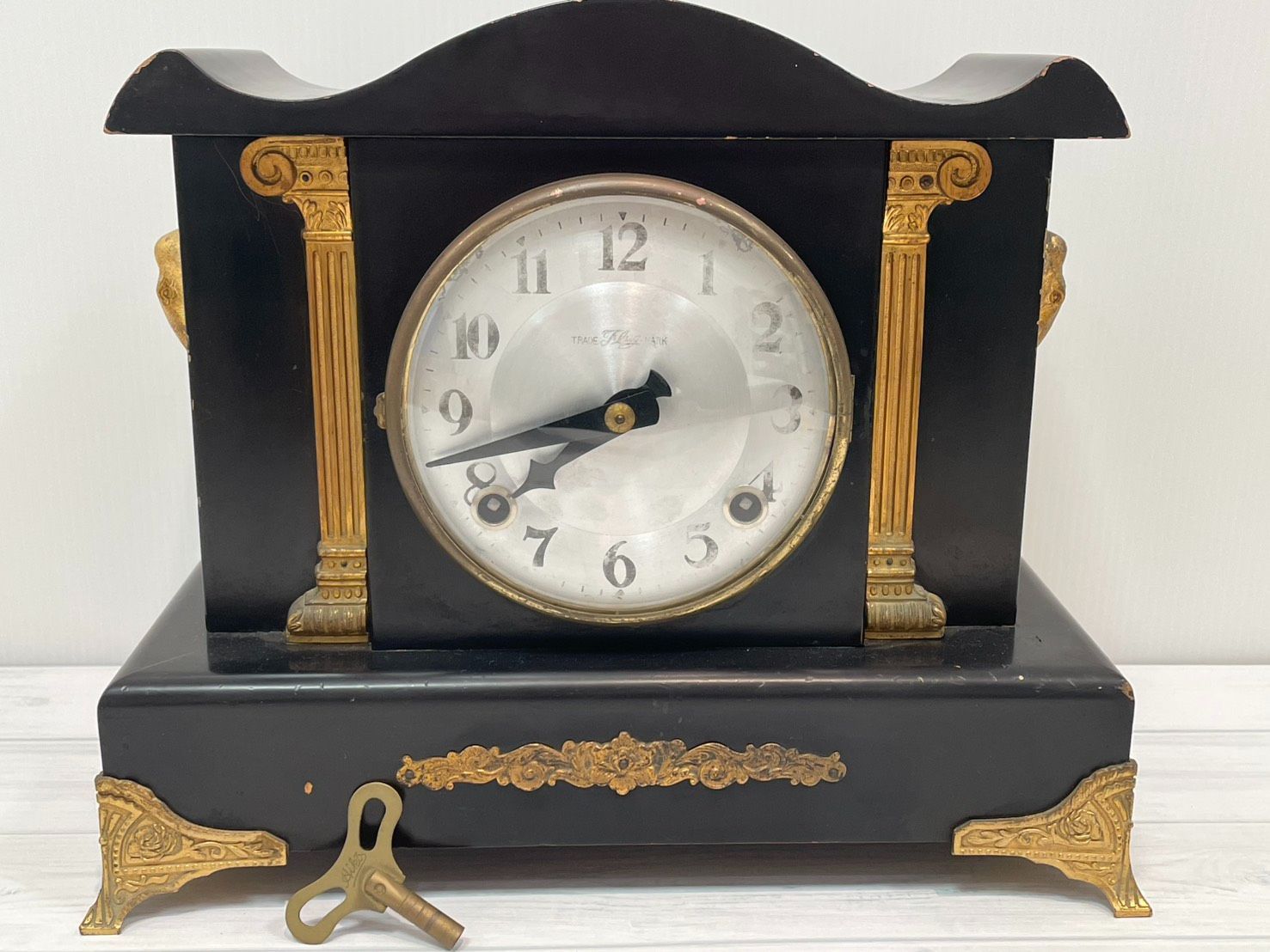 稼働品 TRADE MARK トレードマーク 愛工舎 振り子時計 置き時計