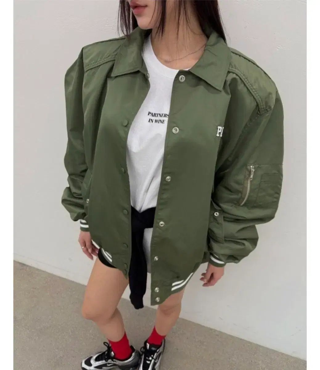 THE FIRST パリス MA-1ジャケット カーキ