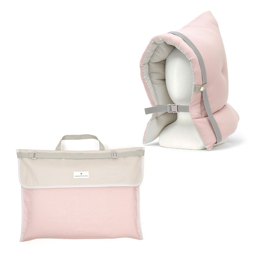 COLORFUL CANDY STYLE 新品 入園入学シリーズ 防災頭巾・カバー2点セット くすみ無地 くすみピンク
