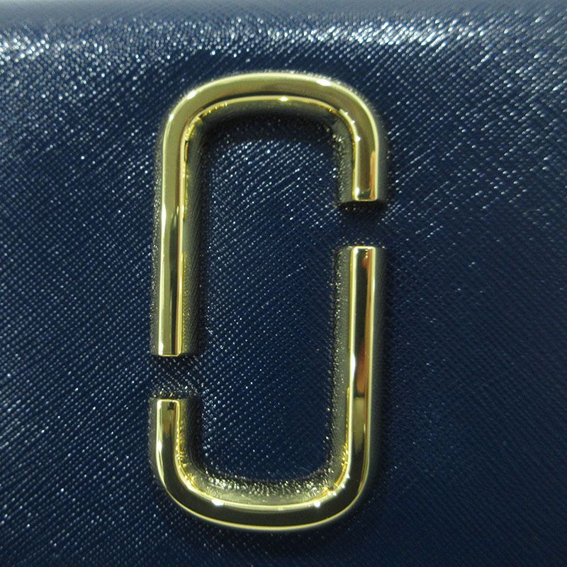  MARC JACOBS マークジェイコブス ラウンドファスナー長財布 ネイビー×ブラック 124 その他 小物