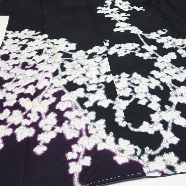 ❁tomihisa❁新品 滝泰謹製 ㈱一蔵扱い 相良刺繍 蔦 着物 正絹 仕付け