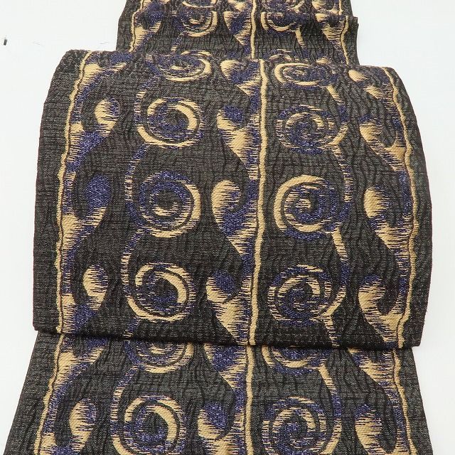 六花 RIKKA 正絹 献上渦菱文 袋帯 着物 A 4172