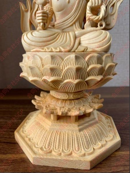 仏像 不動明王 不動明王像 不動尊 大日大聖不動明王 檜木 木彫 仏具 約 高28 cm 幅12 奥行12