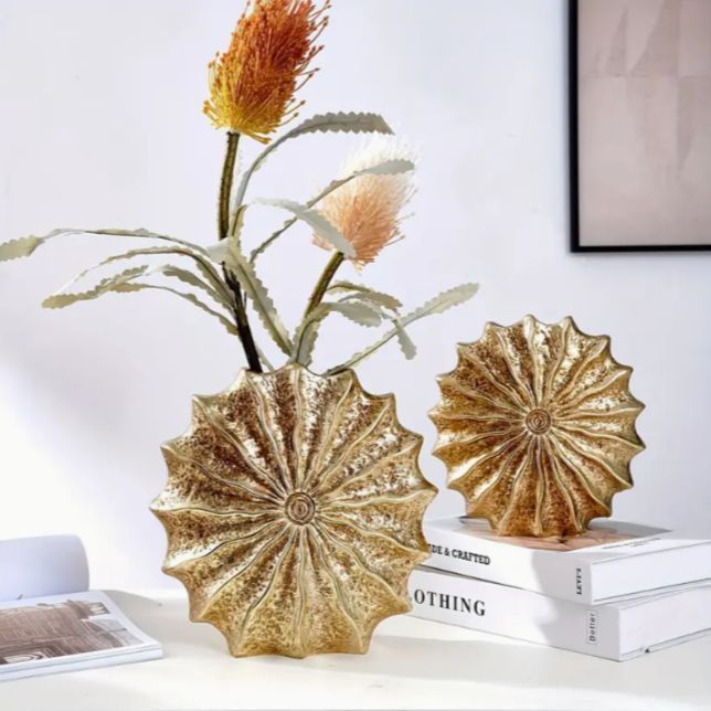 巻き貝型花瓶 一輪挿し フラワースタンド アンティーク風 ヨーロピアン