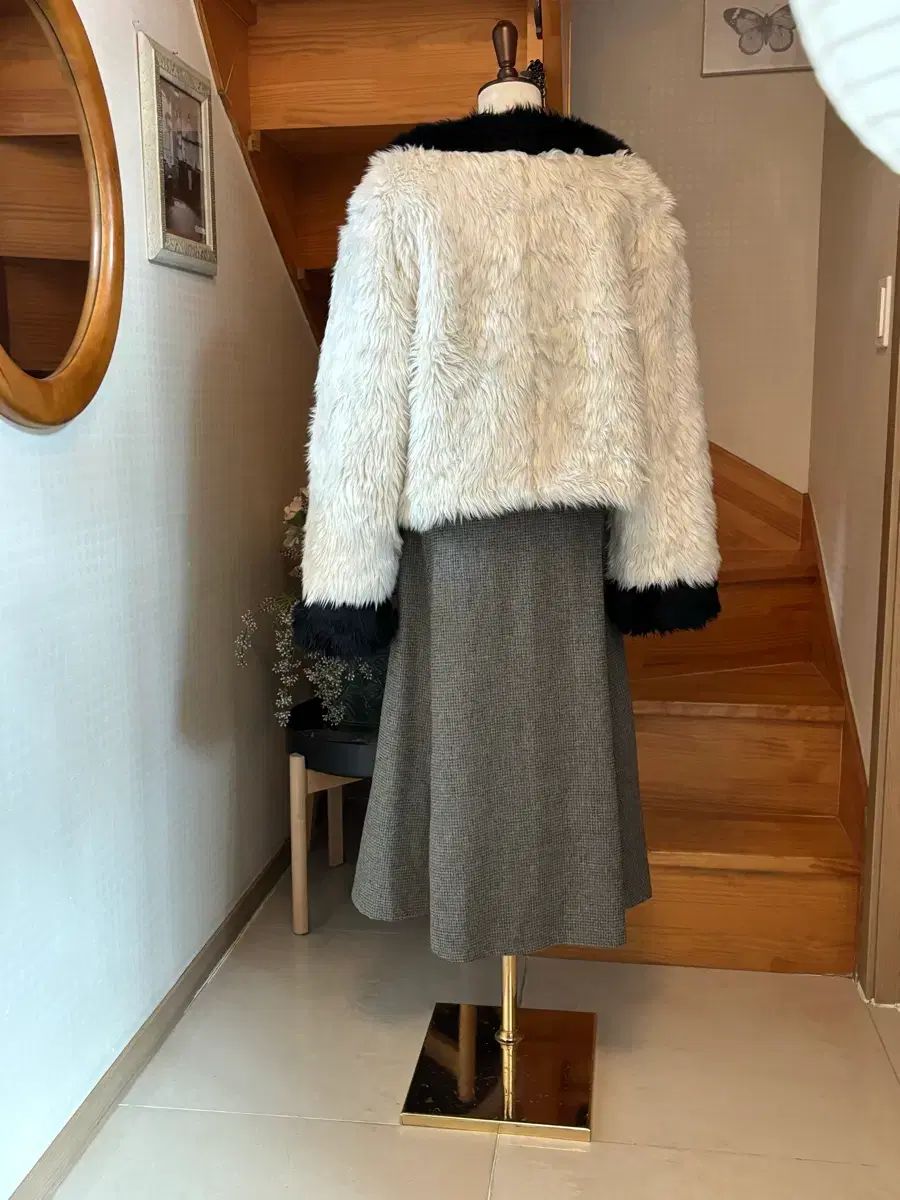 販売 ホワイトファーショートコート ホワイトファーショートジャケット