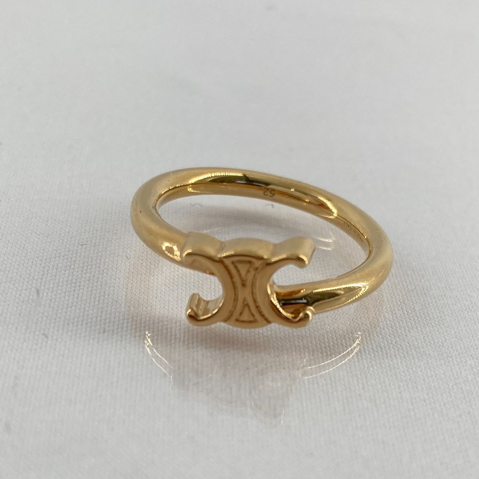 CELINE(セリーヌ) トリオンフ アシンメトリックリング ＃52 ゴールド