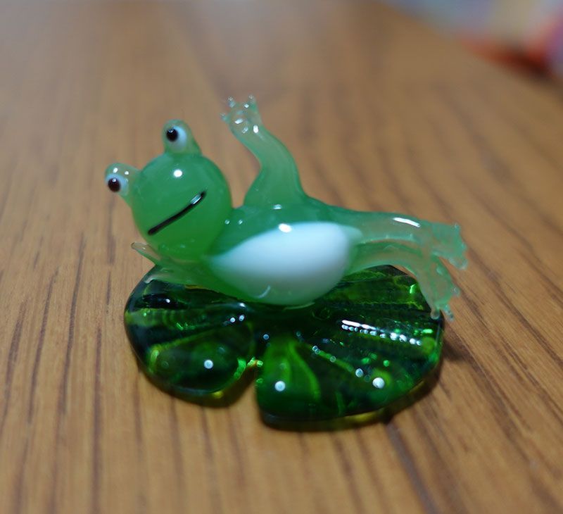 ガラス細工　カエルセット ガラス細工 カエル4種セット×2セット（計8個） - メルカリ