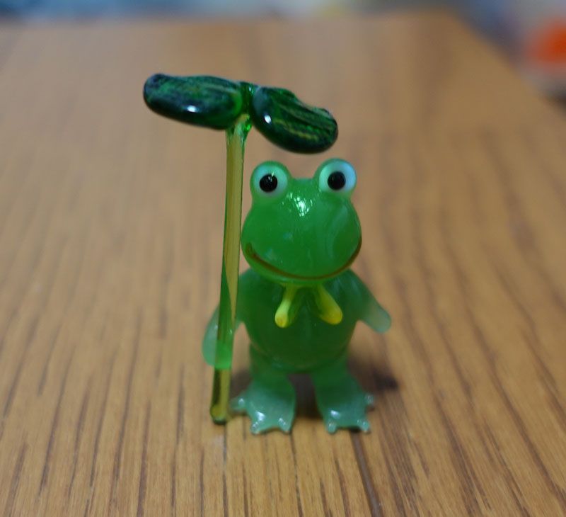 ガラス細工 カエル4種セット×2セット（計8個） - メルカリ