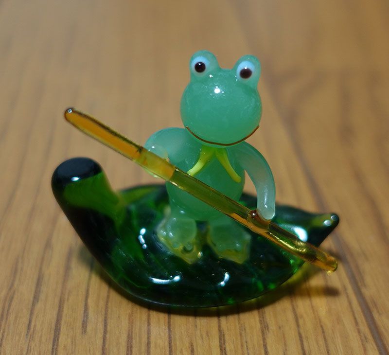 ガラス細工　カエルセット ガラス細工 カエル4種セット×2セット（計8個） - メルカリ
