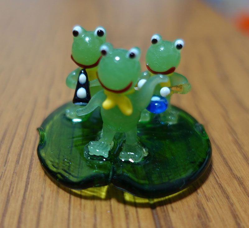 ガラス細工 カエル4種セット×2セット（計8個） - メルカリ