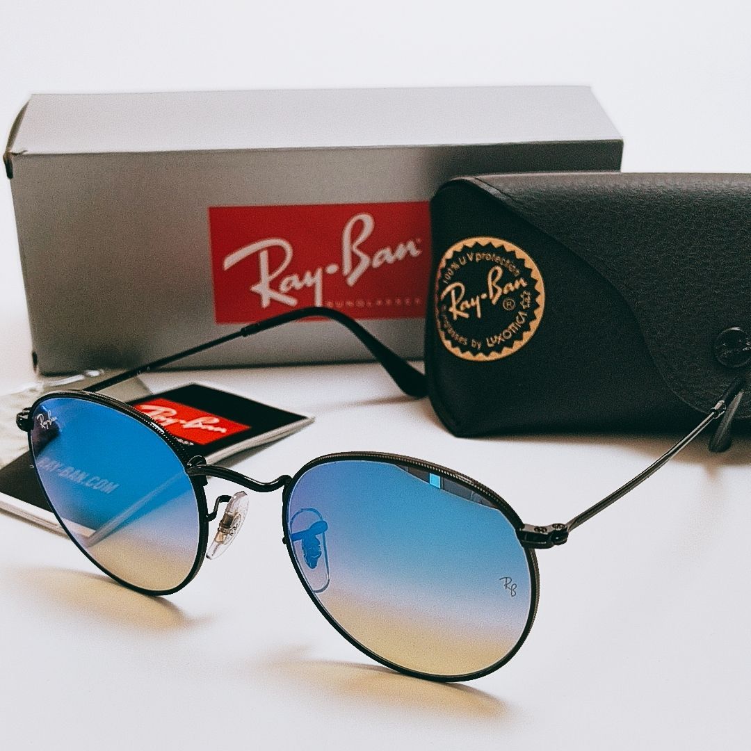 新品未使用】RAY BAN ラウンド フラッシュレンズ サングラス レイバン 