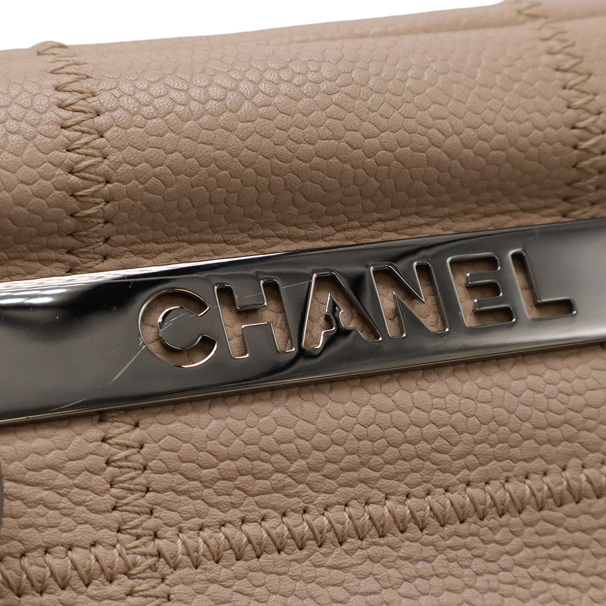 CHANEL シャネル チョコバーステッチ ミニボストンバッグ ショルダー