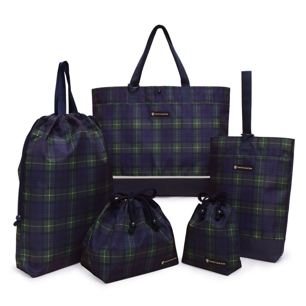 CANDY STYLE 入園入学セット 2026春モデル 撥水タイプ タータンチェック ダークグリーン