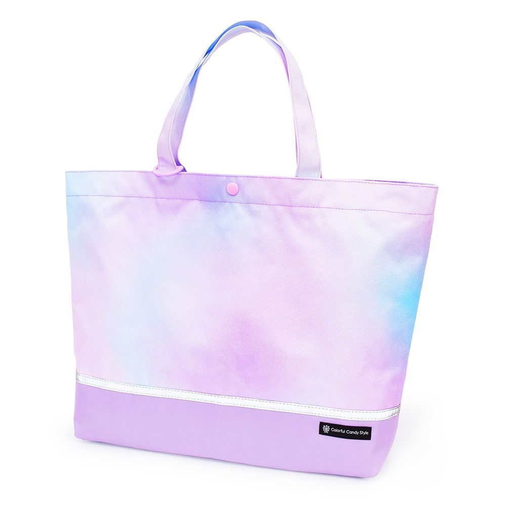 COLORFUL CANDY STYLE 新品  マチ付きレッスンバッグ スタンダード (ループ付き)  リフレクター付き 撥水タイプ オーロラカラー