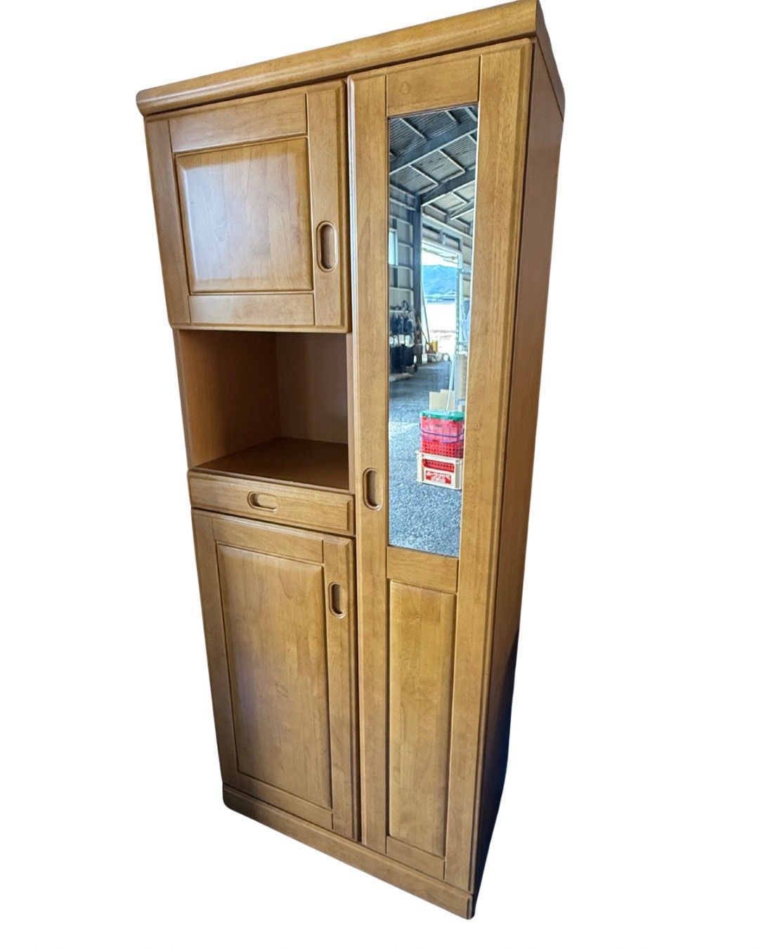 奈良県｜引渡し限定】木製シューズクローゼット 750×390×1795 下駄箱