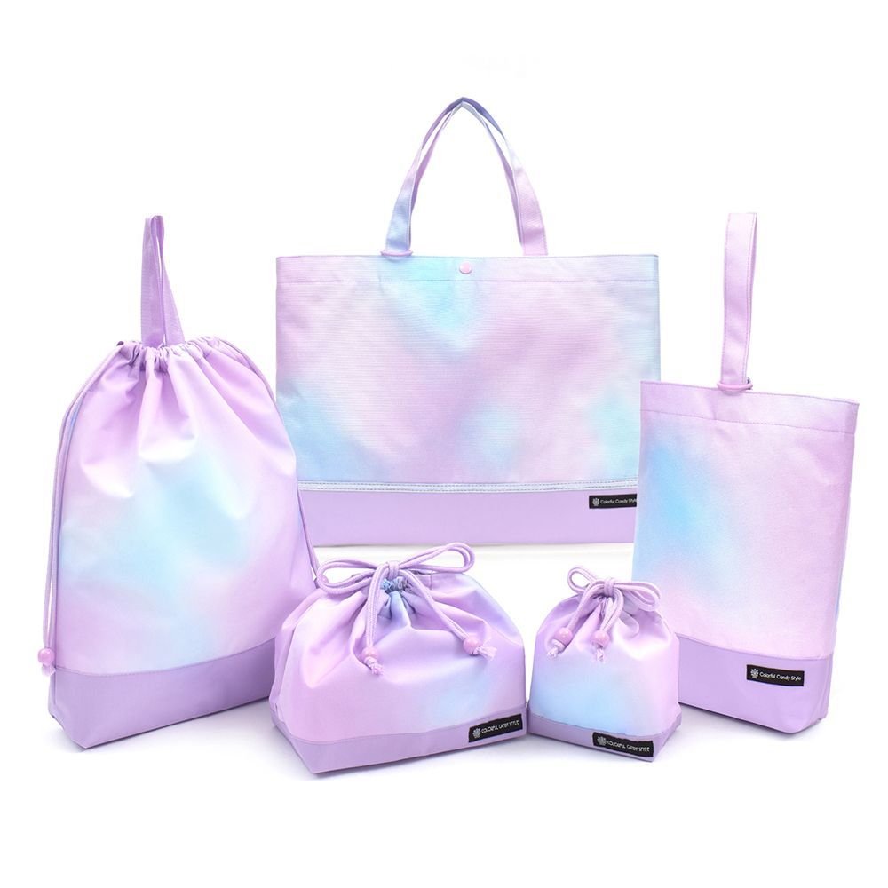 COLORFUL CANDY STYLE 入園入学セット レッスンバッグ リフレクター付き 撥水タイプ オーロラ
