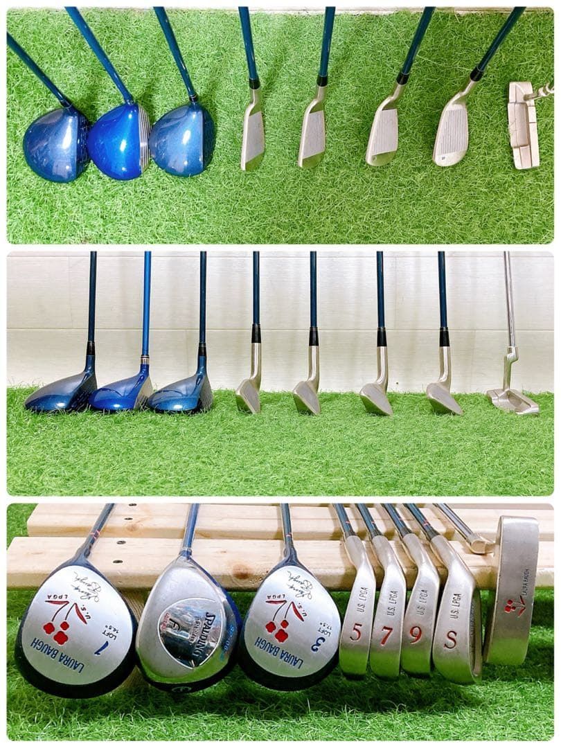 1. レディースセット ゴルフクラブ バッグルコック 右利き