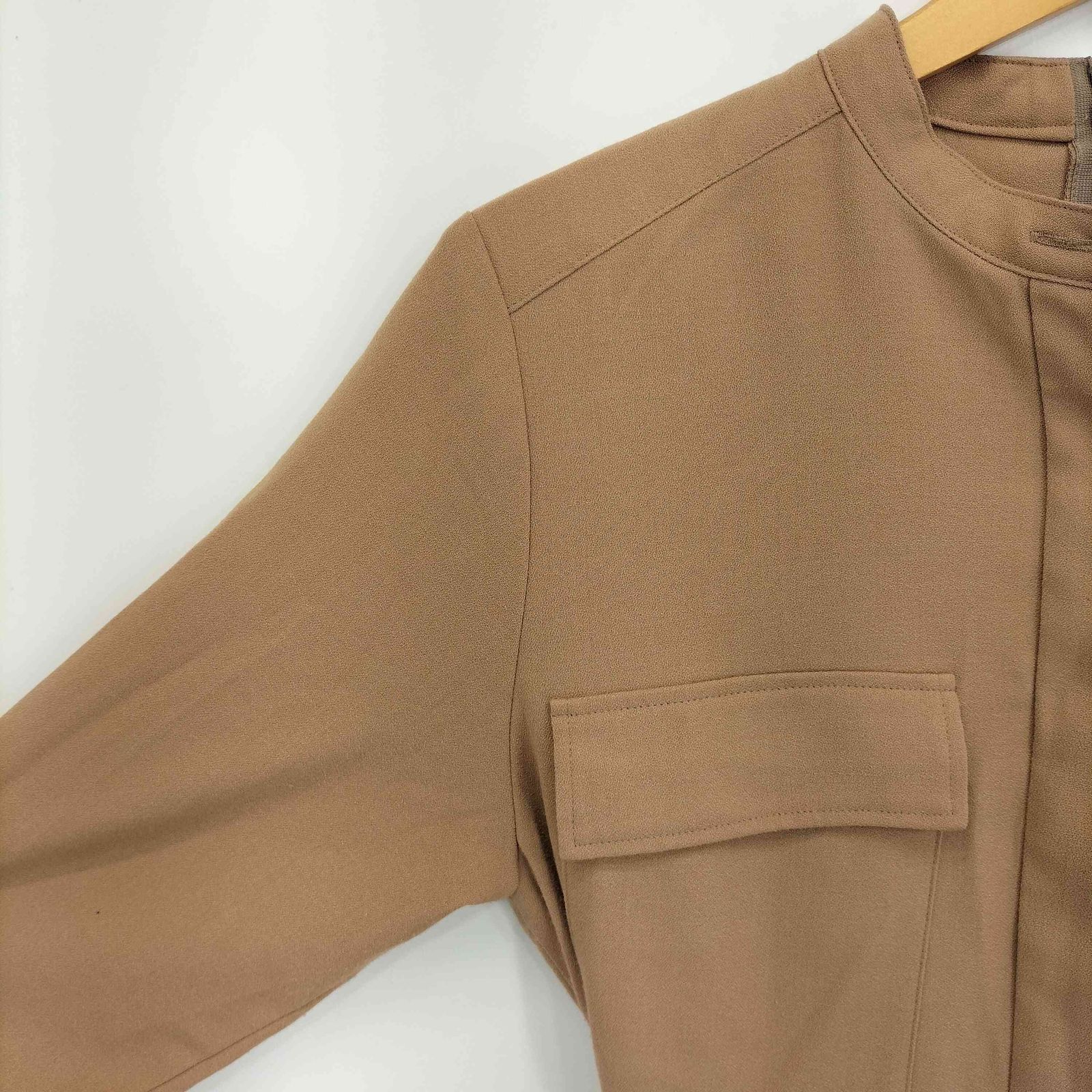 アルアバイル allureville ジョーゼットスラシュネックワンピース