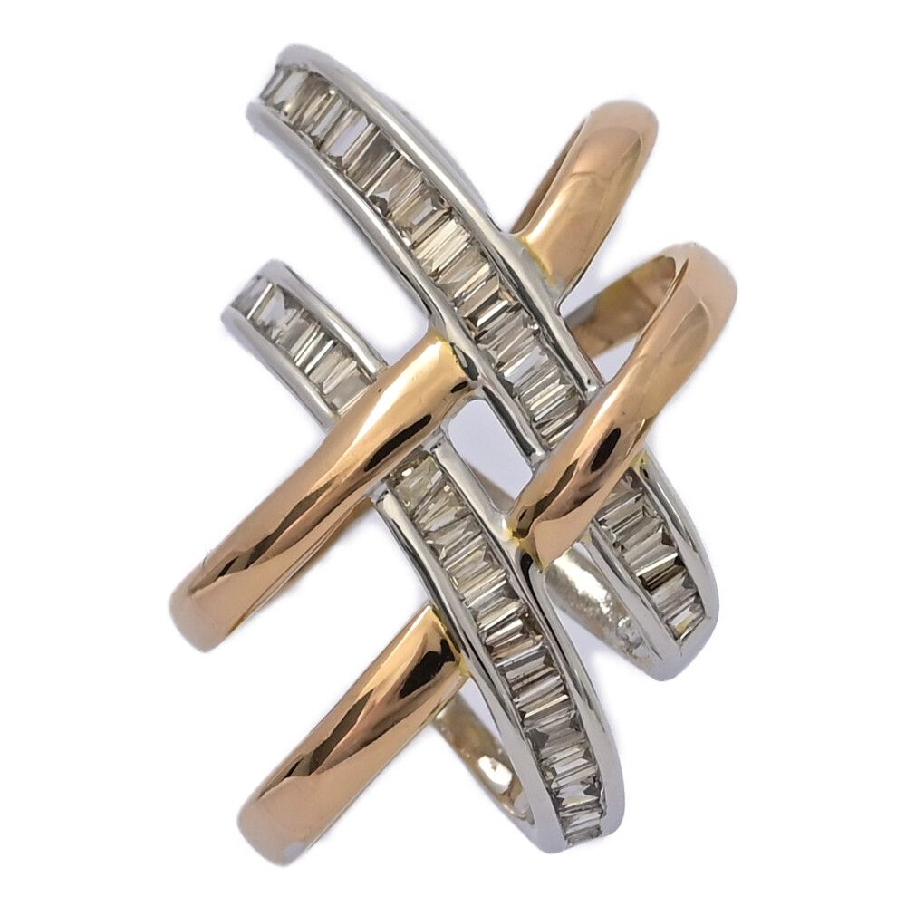 0 37 ct クロスデザイン ダイヤモンド ペンダントトップ K 18 P W 750 2 6 g ピンクゴールド ホワイトゴールド プレゼント ♀ S レディース 598040