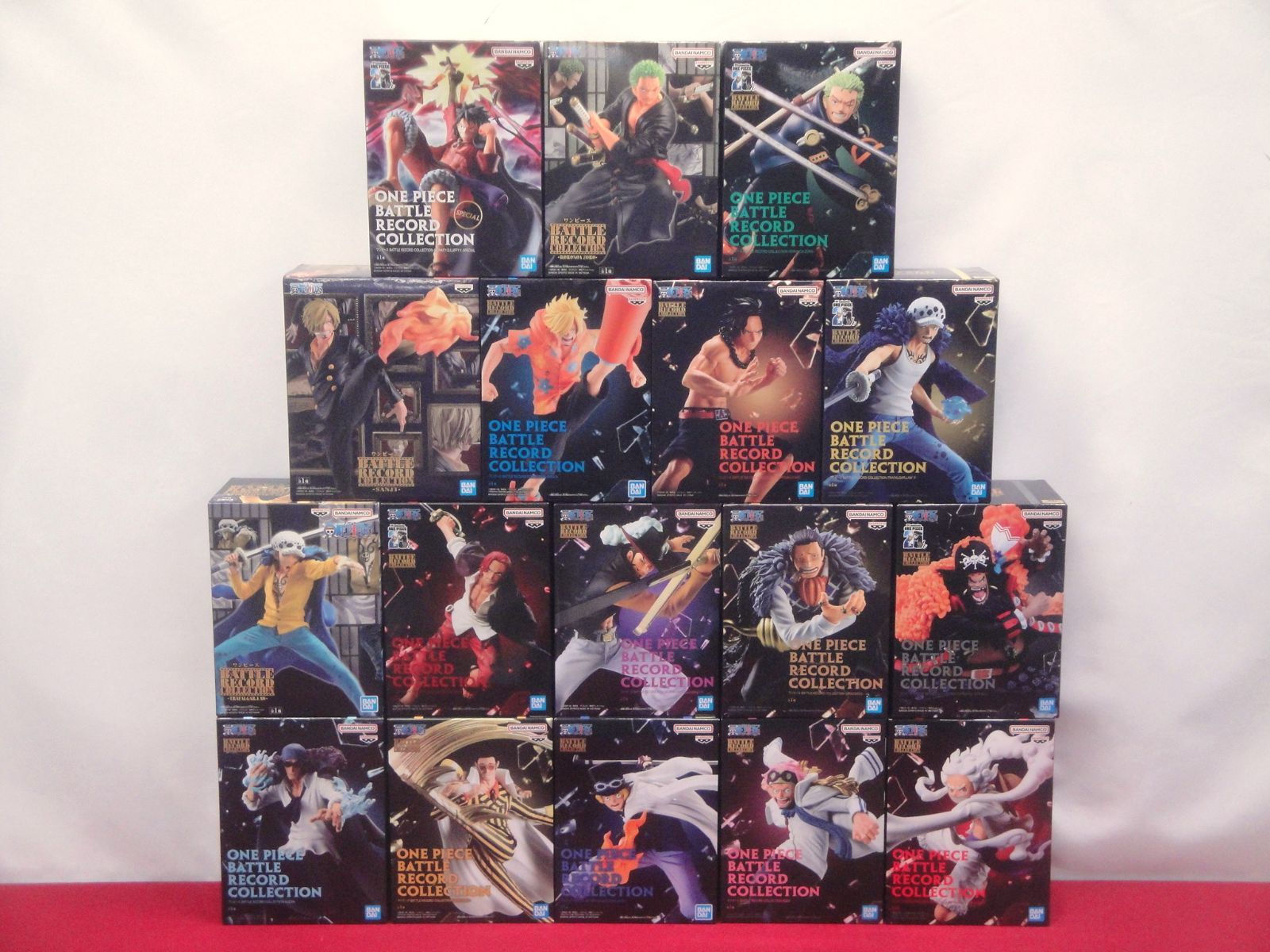 【未開封品】ワンピース BATTLE RECORD COLLECTION ルフィ ゾロ サンジ エース ロー サボ 他 フィギュア まとめ 17点 314