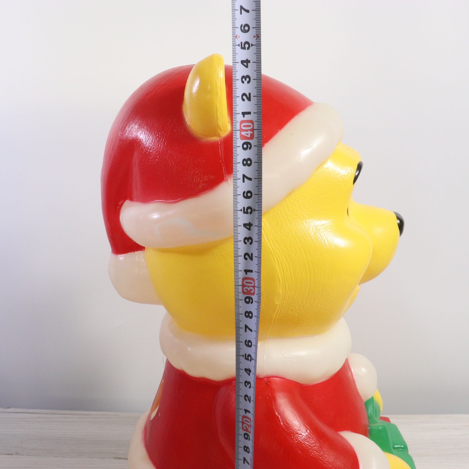 プーさん サンタ帽子 ランプ付きオルゴール ト足】 サンタ プーさん ランプ 1999当時物 ブローライト