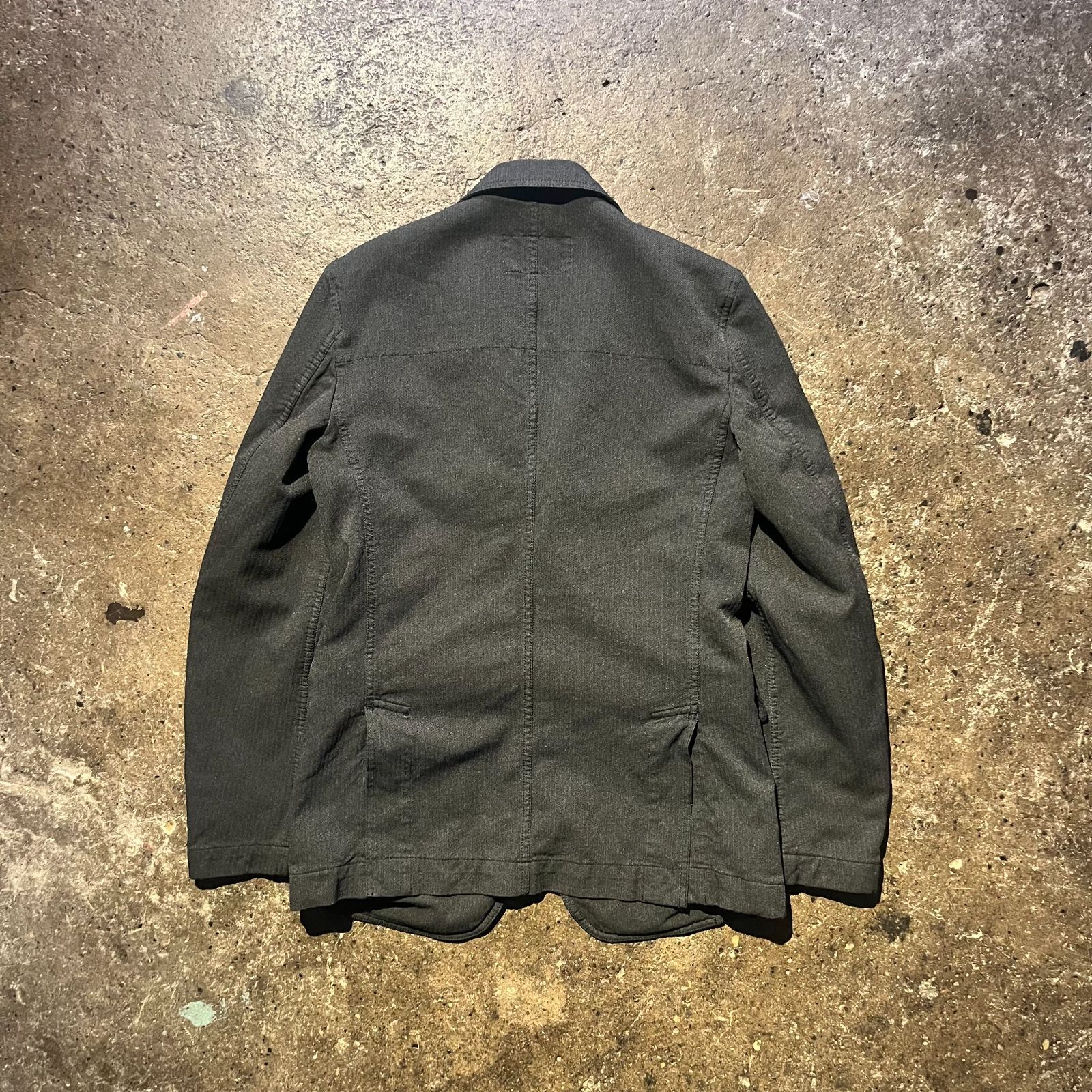 コムデギャルソン オムドゥ HOMME DEUX ストライプ ジャケット S コムデギャルソン オムドゥCOMME des GARCONS HOMME DEUX 製品染め