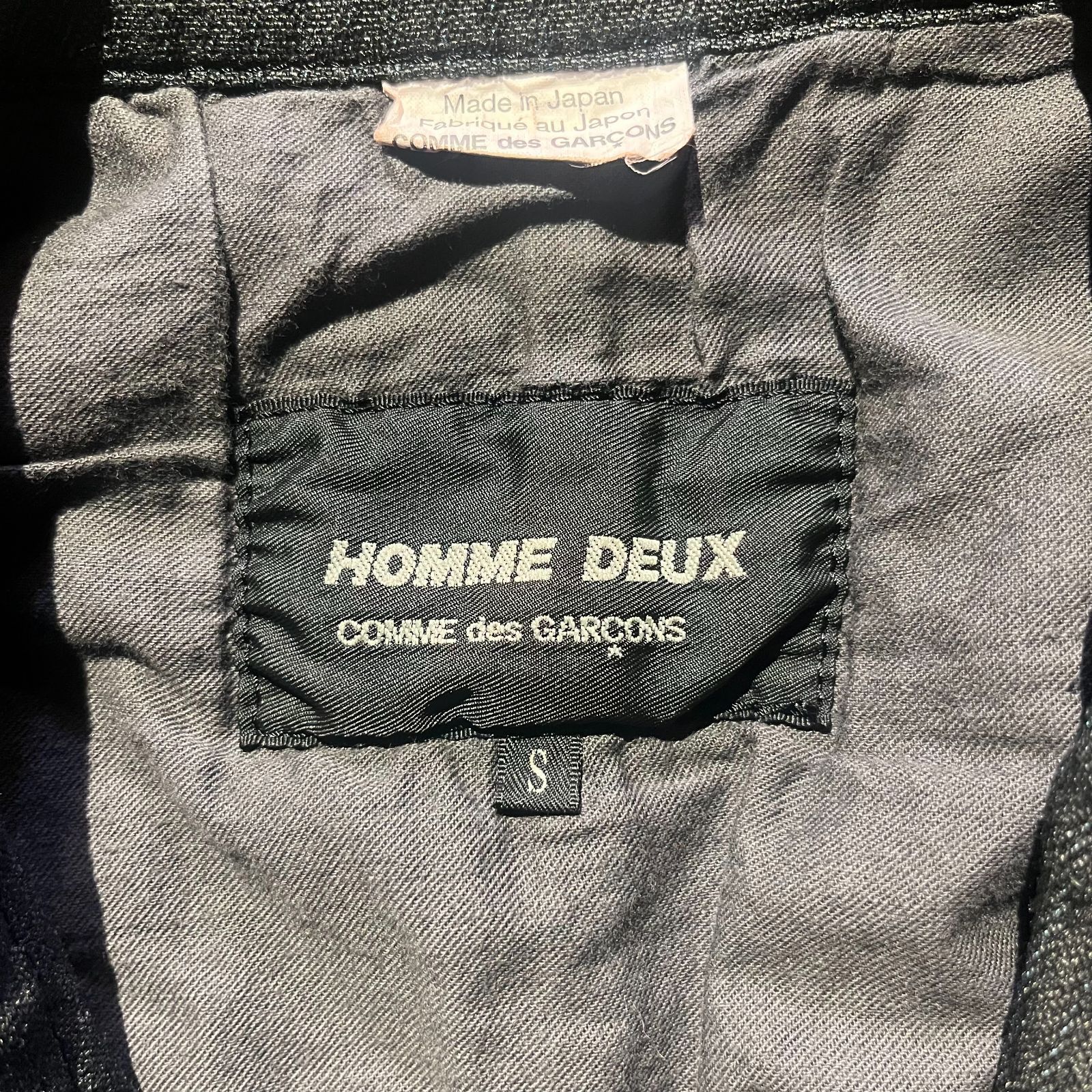 COMME des GARCONS HOMME DEUX 16aw ポリ縮ストライプジャケット S